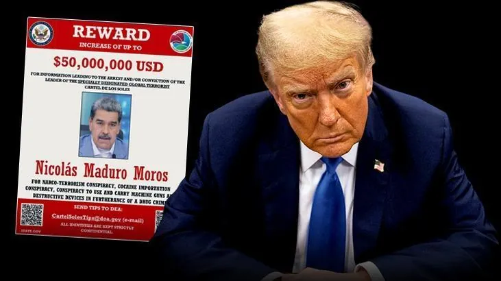 SON DAKİKA | ABD Maduro'yu resmen terörist ilan etti! Başına 50 milyon dolar ödül