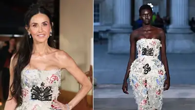 Demi Moore Londra'da Erdem Tasarımıyla Görüntülendi