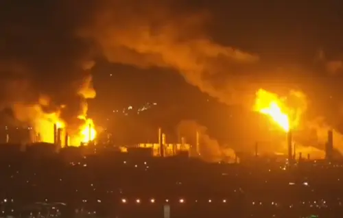 Los Angeles yakınlarındaki Chevron rafinerisinde büyük yangın