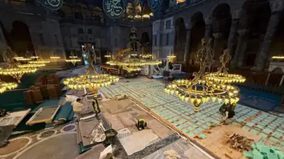 Alınan tedbirler fotoğraflarla anlatıldı | 'Ayasofya'ya kamyon girdirildi' tartışmalarıyla ilgili yetkililerden açıklama