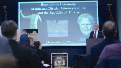 8 milyon dolarlık tarihi eser Türkiye'ye iade edildi