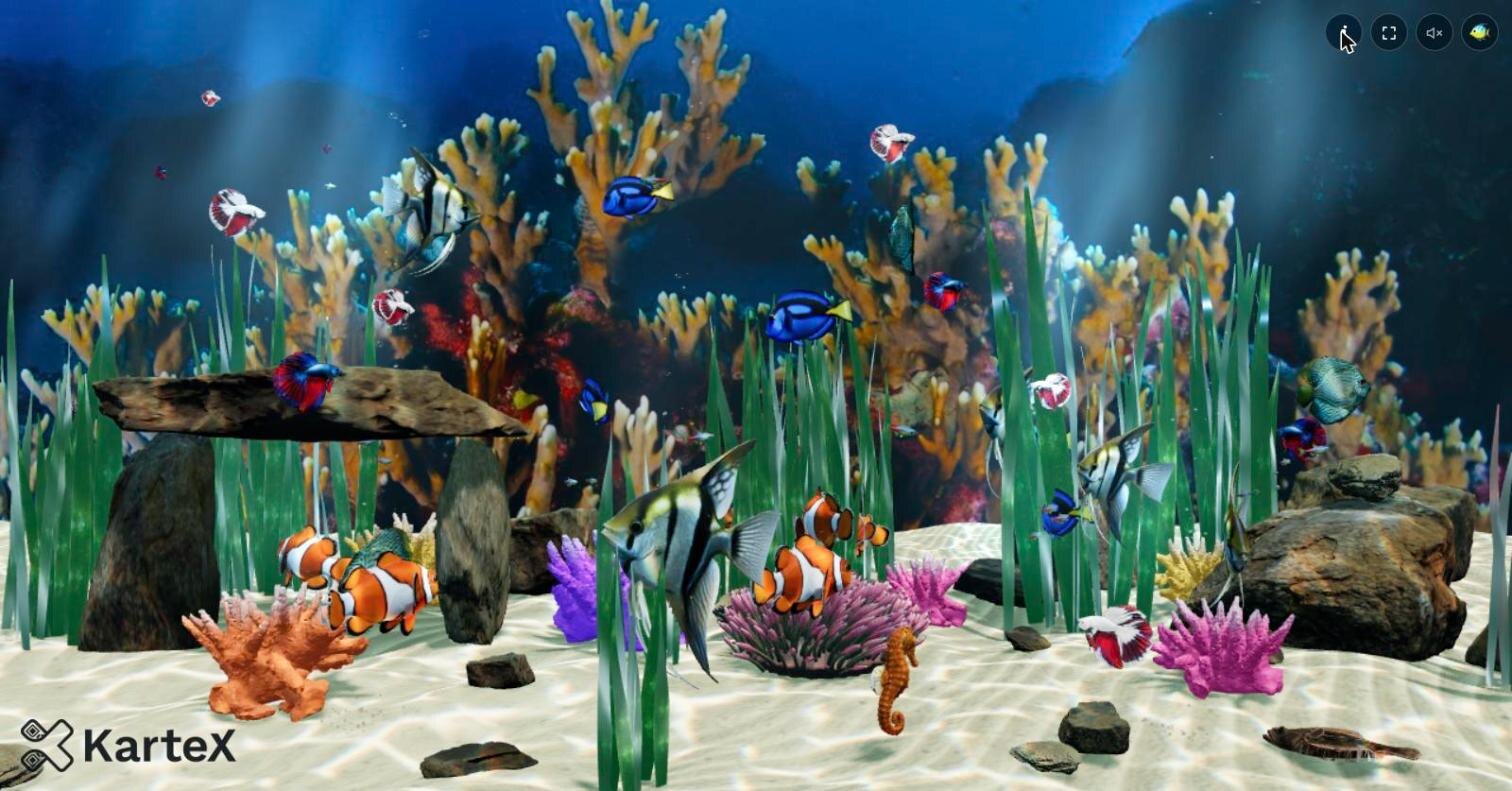 Aquarium: canlı bir mercan resifi